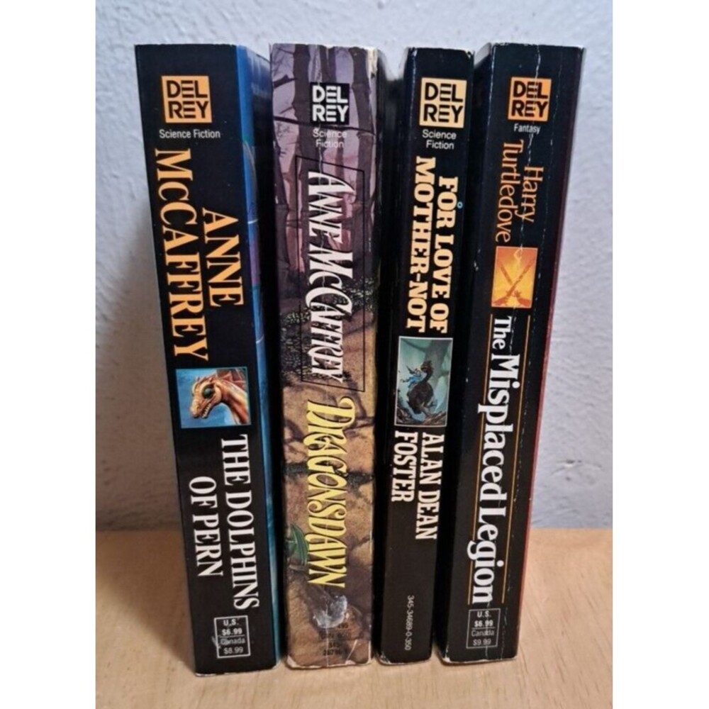 4 Del Rey Fantasy Paperback Books Anne McCaffrey, Harry Turtledove,Alan D Foster
